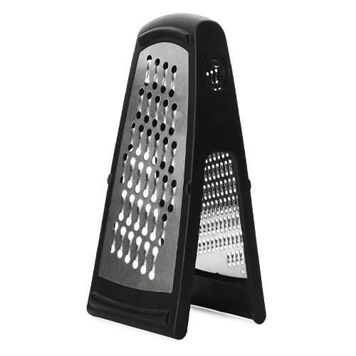 Food skills 16 A black and silver steel grater